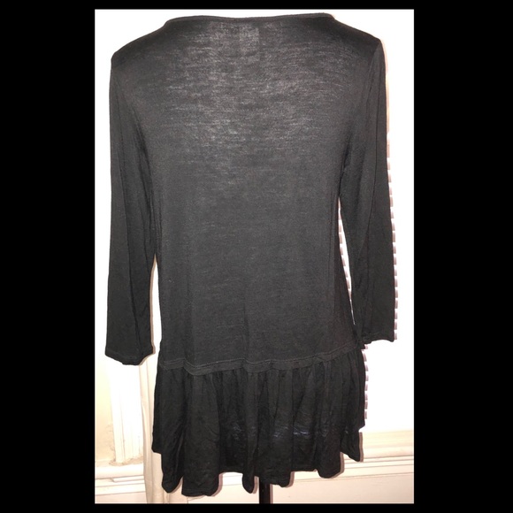Audge Podge Long Sleeve Ruffle Tunic, Sz Sm - Picture 3 of 7
